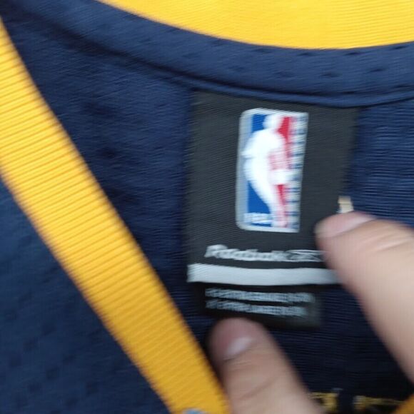 Vtg Denver Nuggets Jersey Boys Youth 18-20 Blue Reebok Carmelo Anthony Distress* - Picture 5 of 10